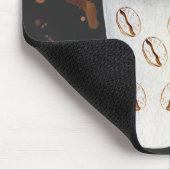 ミニマリスト白黒コーヒーマグ マウスパッド (コーナー)