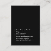 ミニマリスト白黒ジュエリーイヤリングディスプレイ 名刺 (裏面)