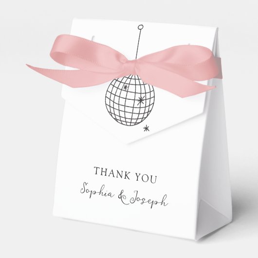 ミニマリスト白黒ディスコボール フェイバーボックス (正面サイド)