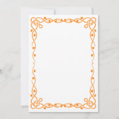 ミニマリスト白黒フローラ1st誕生日 招待状 (裏面)