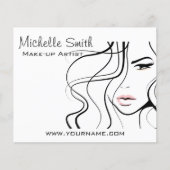 ミニマリスト白黒メエレガントクフェミニンアップ チラシ (正面)