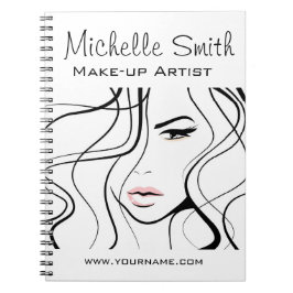 ミニマリスト白黒メエレガントクフェミニンアップ ノートブック
