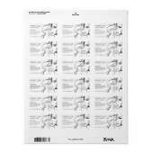 ミニマリスト白黒メエレガントクフェミニンアップ ラベル (フルシート)