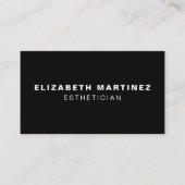 ミニマリスト白黒モダンプロフェッショナル 名刺 (正面)