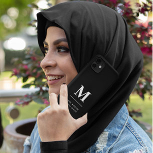 ミニマリスト白黒モダンモノグラカスタムム Case-Mate iPhone 14ケース