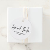 ミニマリスト白黒モダン結婚ズ フェイバータグ (インサイチュ)