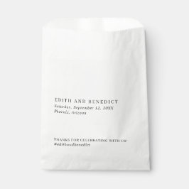 ミニマリスト白黒モダン結婚ズ フェイバーバッグ