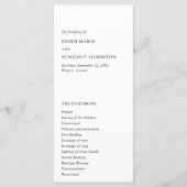 ミニマリスト白黒モダン結婚ズ プログラム (正面)