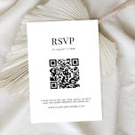 ミニマリスト白黒モダン結婚ズ 出欠カード<br><div class="desc">ウェディングモダンrsvpカードと白黒のミニマルタイポグラフィデザイン。</div>