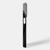 ミニマリスト白黒モノグラムモダンケース Case-Mate iPhoneケース (裏面 / 右)