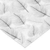 ミニマリスト白黒リーフ芸術的線 テーブルクロス (アングル)