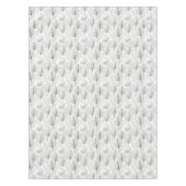 ミニマリスト白黒リーフ芸術的線 テーブルクロス (正面)