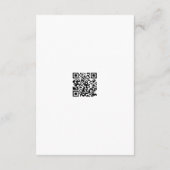 ミニマリスト白黒手書き結婚の エンクロージャーカード (裏面)