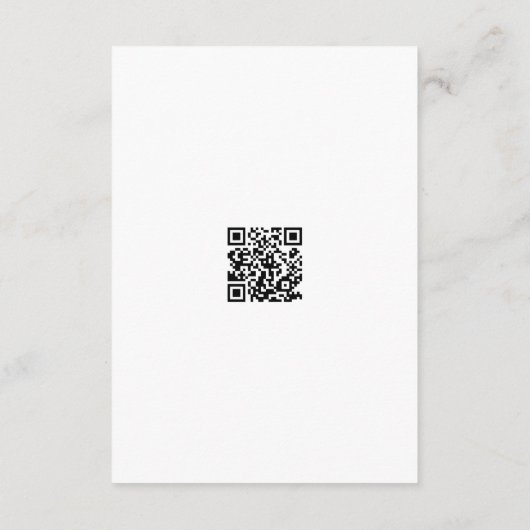 ミニマリスト白黒手書き結婚の エンクロージャーカード (裏面)