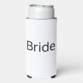 ミニマリスト白黒結婚式の引き出物 スリム缶クーラー (Seltzer裏面)