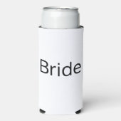 ミニマリスト白黒結婚式の引き出物 スリム缶クーラー (Seltzer正面)