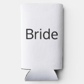 ミニマリスト白黒結婚式の引き出物 スリム缶クーラー (裏面)