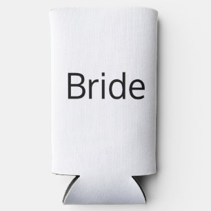 ミニマリスト白黒結婚式の引き出物 スリム缶クーラー