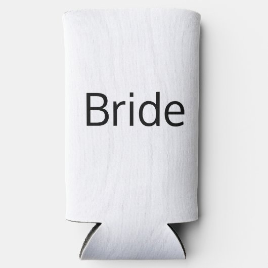 ミニマリスト白黒結婚式の引き出物 スリム缶クーラー (正面)