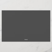 ミニマリスト白黒2モノグラ縁どム 便箋 (裏面)