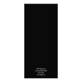 ミニマリスト白黒2辺美容師 ラックカード (裏面)