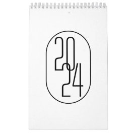 ミニマリスト白黒 カレンダー