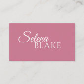 ミニマリスト白&ピンク | QRコモダンード 名刺 (正面)