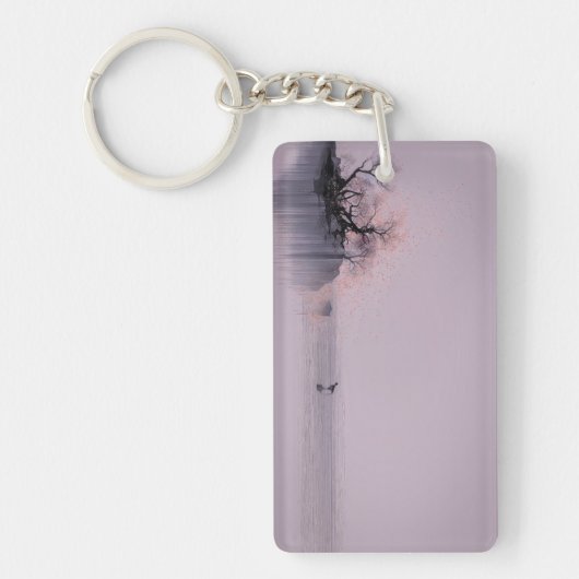 ミニマリスト禅の風景 キーホルダー (正面)