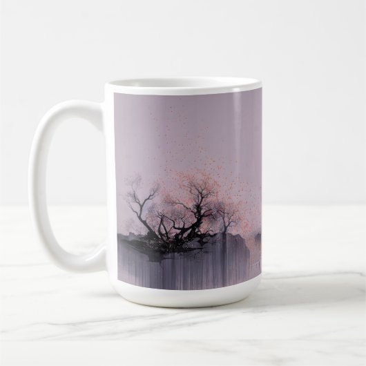 ミニマリスト禅の風景 コーヒーマグカップ (左)