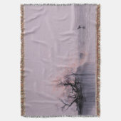 ミニマリスト禅の風景 スローブランケット (正面縦)