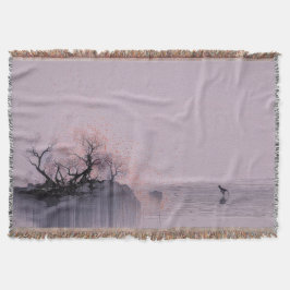 ミニマリスト禅の風景 スローブランケット