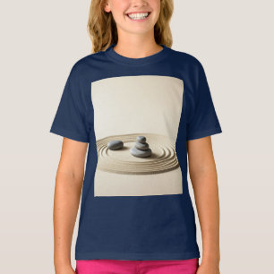 ミニマリスト禅ガーデンTシャツデザイン – 静けさ Tシャツ