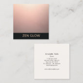 ミニマリスト禅グローエナジーヒーラー スクエア名刺 (正面/裏面)