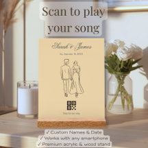ミニマリスト私たちの曲QRコード結婚記念日ギフト