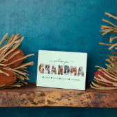 ミニマリスト私たちはあなたのおばあちゃん写真コラージグリーン フォトプラーク (側面)