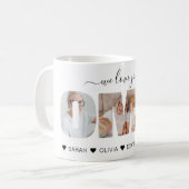 ミニマリスト私たちは愛あなた祖母OMA写真コラージュ コーヒーマグカップ (正面左)