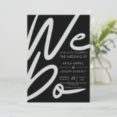 ミニマリスト私たちは結婚式招待状カード シーズンカード (スタンド正面)