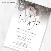 ミニマリスト私たちはQRコード写真結婚を行う 招待状