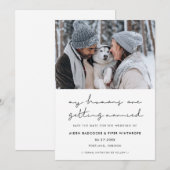 ミニマリスト私の人間は結婚している写真を取得している セーブザデート (正面/裏面)