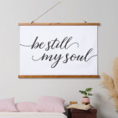 ミニマリスト私の魂のスクリプエレガントトでモダンす 吊り下げ型タペストリー (寝室)