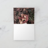 ミニマリスト秋の落ち葉の内部写真 サンキューカード (内部)