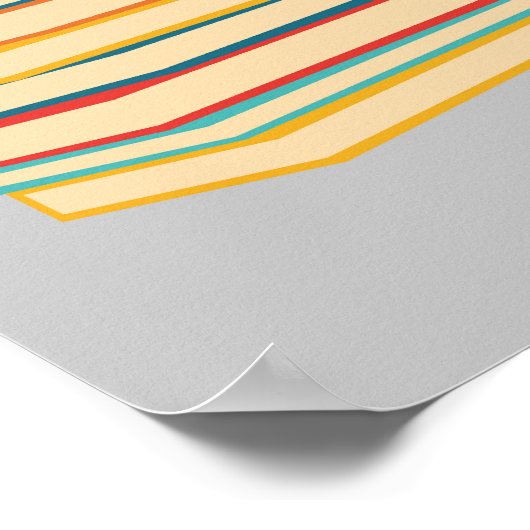 ミニマリスト積み重ねブックウォールアートポスター ポスター (角)