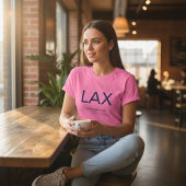 ミニマリスト空港コード – カスタマイズ可能なLAX Tシャツ