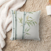 ミニマリスト竹植物枕 クッション (ブランケット)