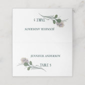 ミニマリスト紫の野結婚野花の場所 プレイスカード (外部開封)