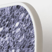 ミニマリスト紫ホワイトダイヤモンドモノグラモダンム ピックルボールラケット (左詳細)