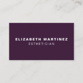 ミニマリスト紫モダンプロフェッショナルカスタマイズ 名刺 (正面)