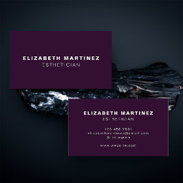 ミニマリスト紫モダンプロフェッショナルカスタマイズ 名刺