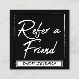 ミニマリスト紹介カード |モダン白黒 紹介カード