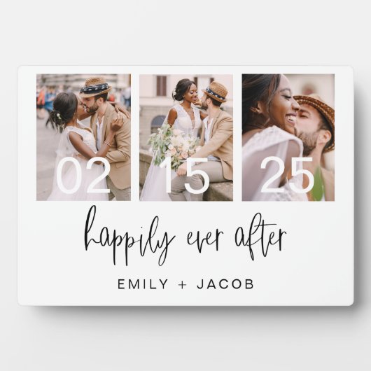 ミニマリスト結婚の後で幸せシンプルに フォトプラーク (正面)